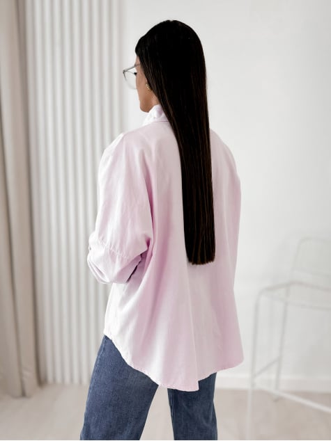 KOSZULA SZTRUKSOWA APOLINARE PUDROWY RÓŻ