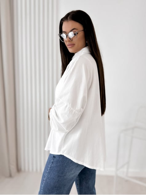 KOSZULA SZTRUKSOWA APOLINARE BIAŁA