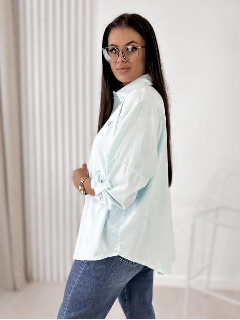 KOSZULA SZTRUKSOWA APOLINARE MIĘTOWA