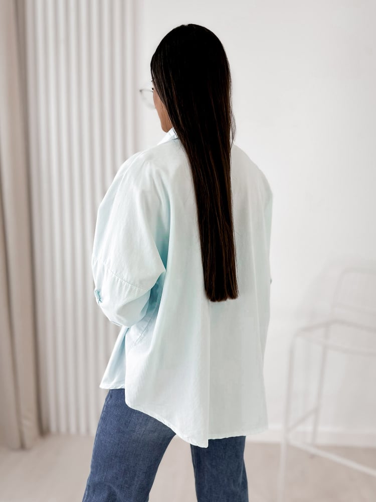 KOSZULA SZTRUKSOWA APOLINARE MIĘTOWA