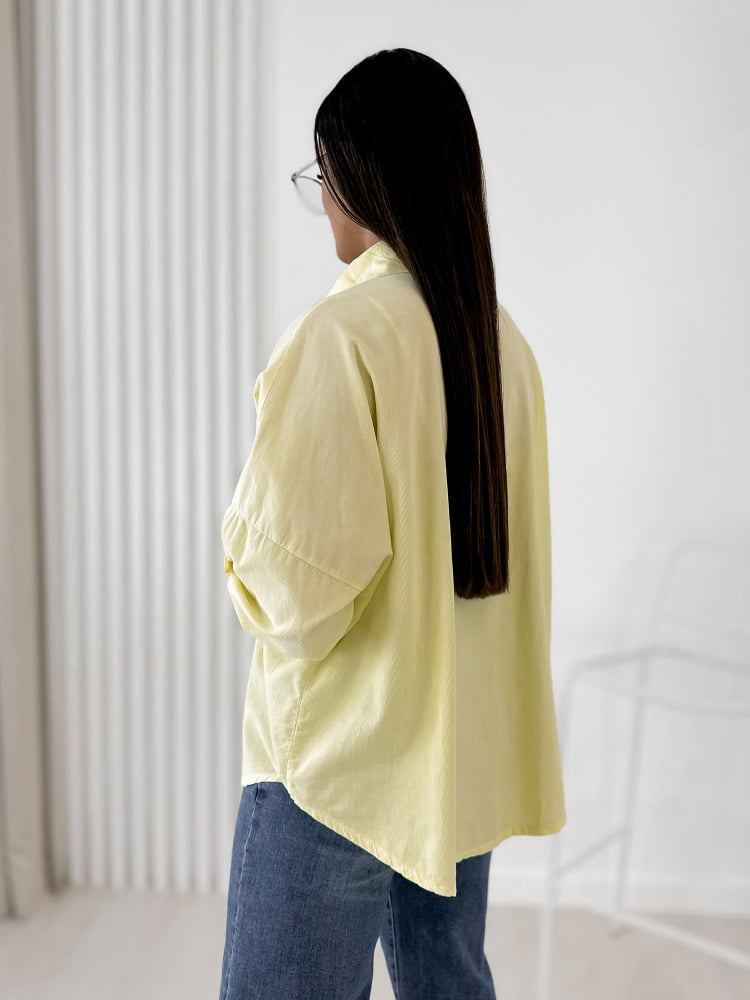 KOSZULA SZTRUKSOWA APOLINARE ŻÓŁTA