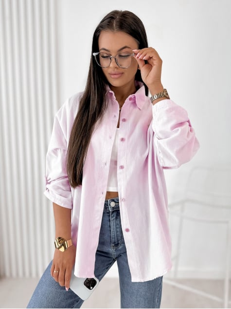 KOSZULA SZTRUKSOWA APOLINARE PUDROWY RÓŻ