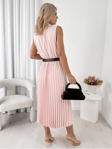 SUKIENKA CHANTILLY PUDROWY RÓŻ