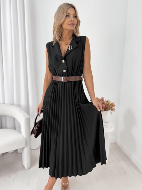 SUKIENKA CHANTILLY CZARNA