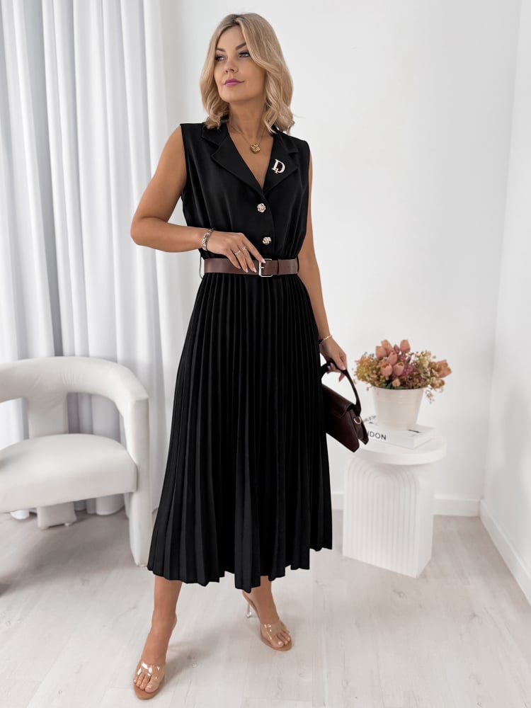 SUKIENKA CHANTILLY CZARNA