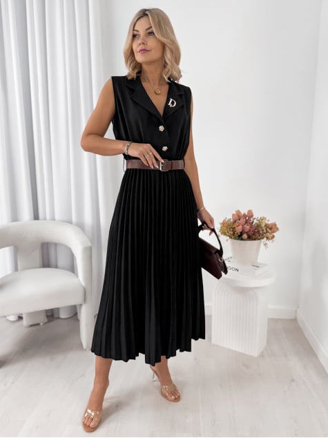 SUKIENKA CHANTILLY CZARNA