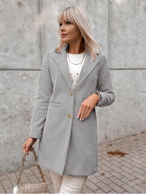 PŁASZCZ LOULE SZARY