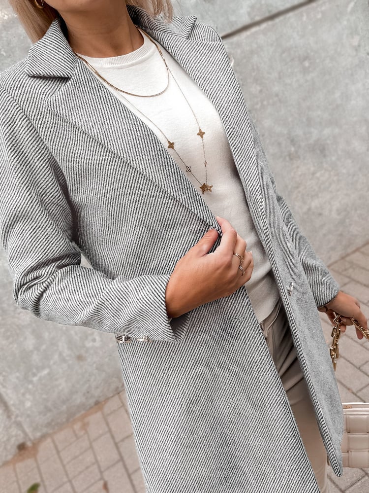 PŁASZCZ LOULE SZARY