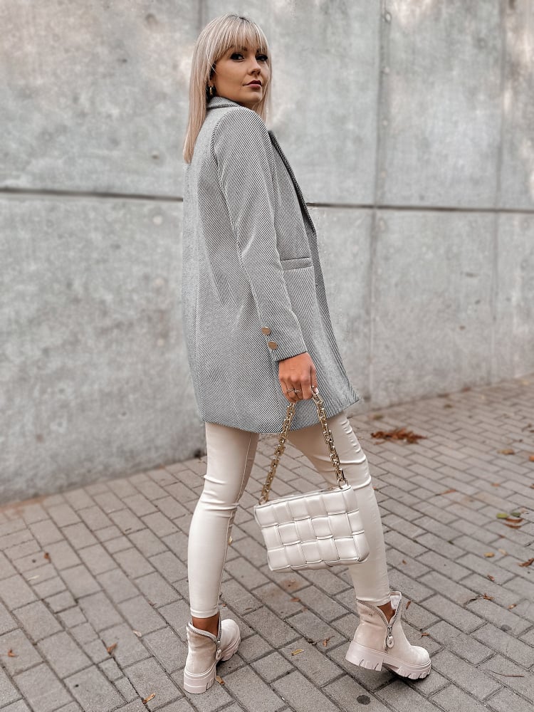 PŁASZCZ LOULE SZARY