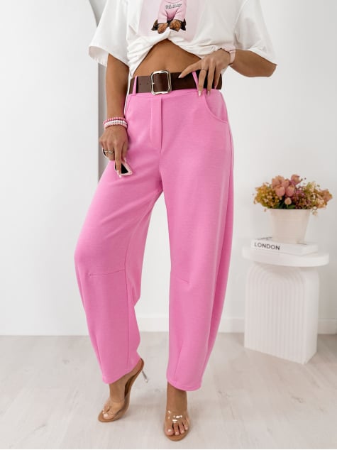 SPODNIE ARETINO RÓŻOWE