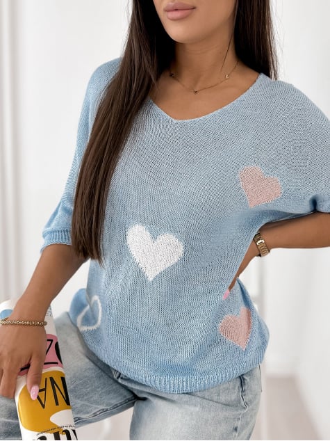 BLUZKA SEVILLA BŁĘKITNA