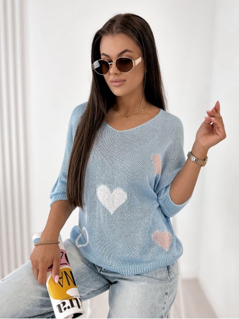 BLUZKA SEVILLA BŁĘKITNA