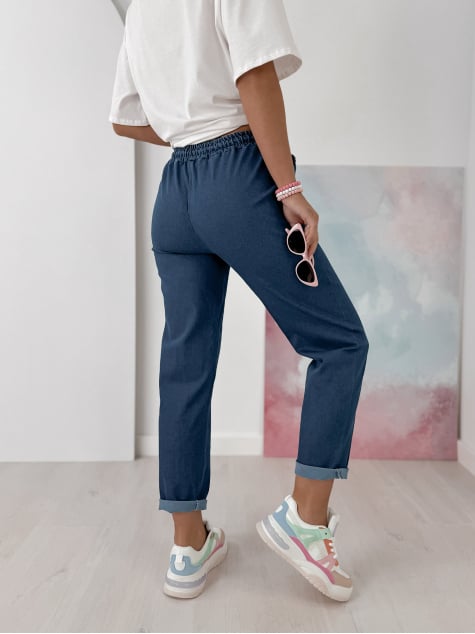 SPODNIE GRECO GRANATOWE