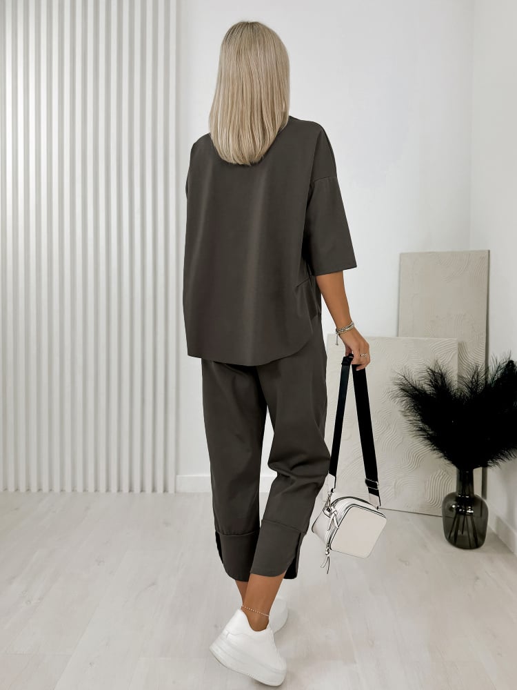 KOMPLET GENI CIEMNOOLIWKOWY