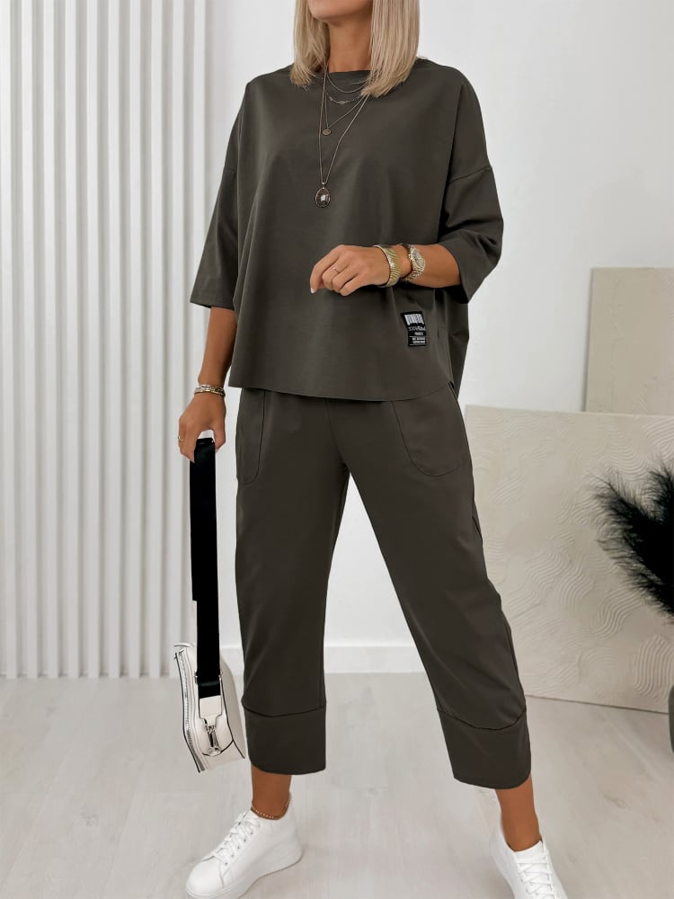 KOMPLET GENI CIEMNOOLIWKOWY