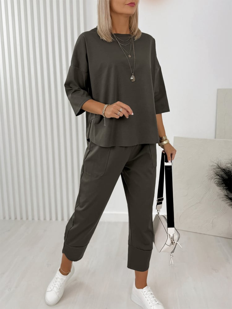 KOMPLET GENI CIEMNOOLIWKOWY