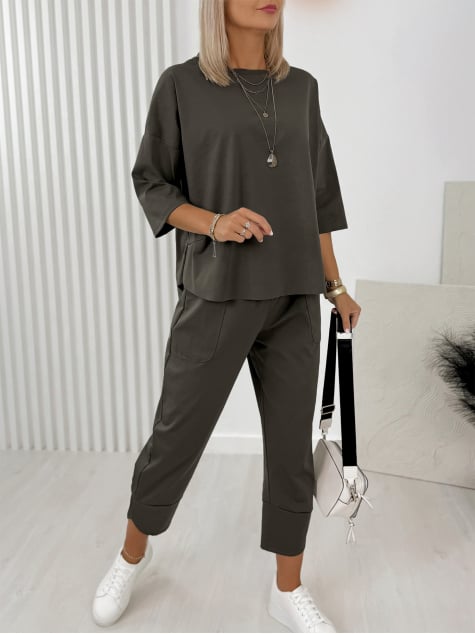 KOMPLET GENI CIEMNOOLIWKOWY