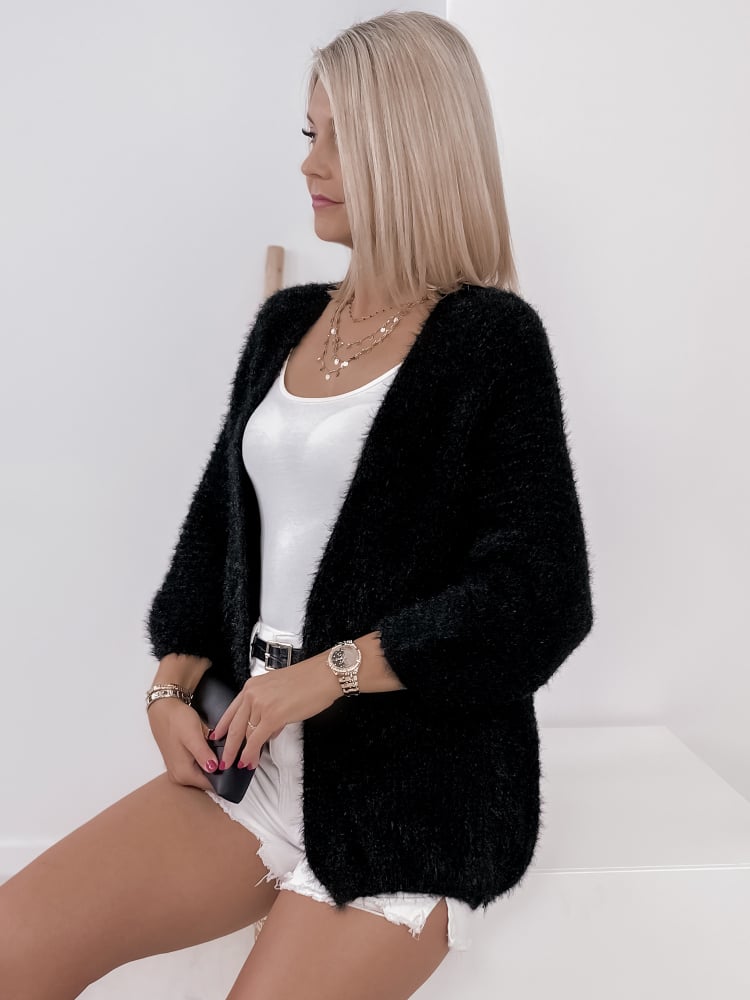 KARDIGAN MILANO CZARNA