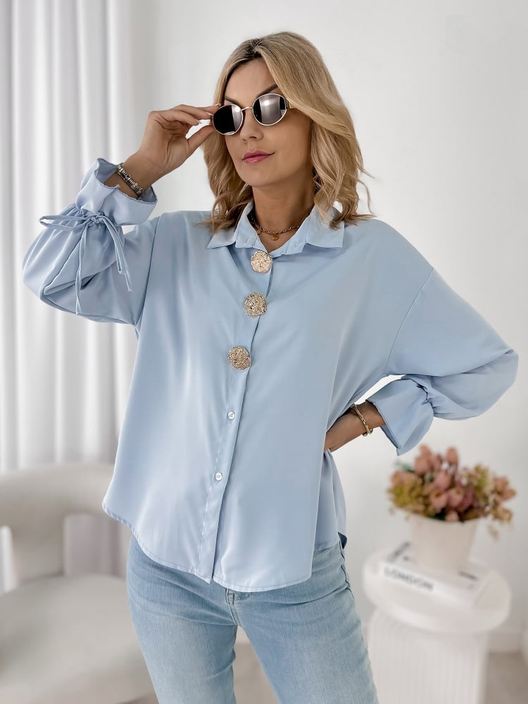 KOSZULA ASTURIA BŁĘKITNA