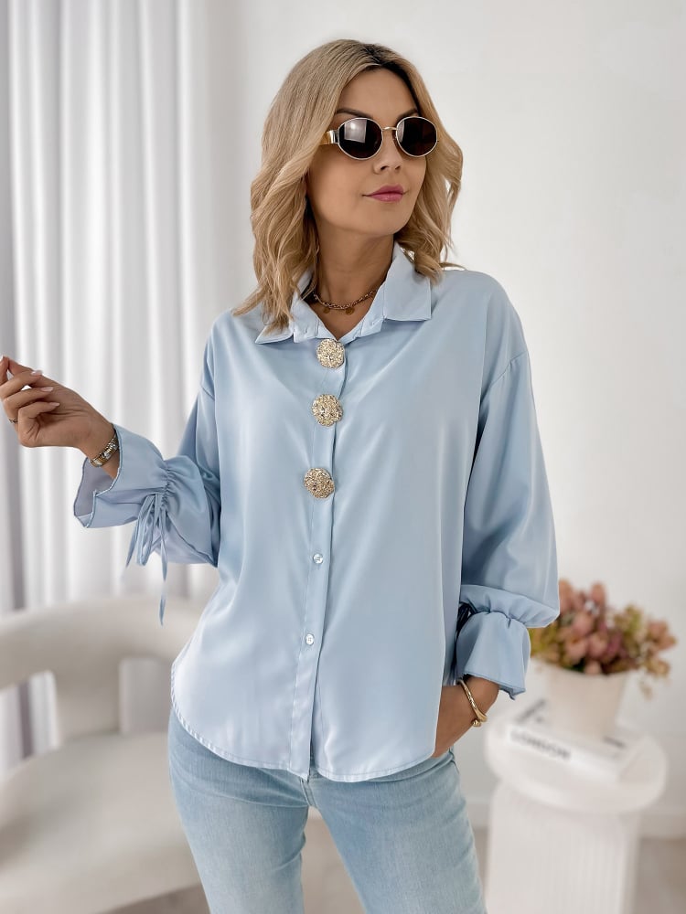 KOSZULA ASTURIA BŁĘKITNA