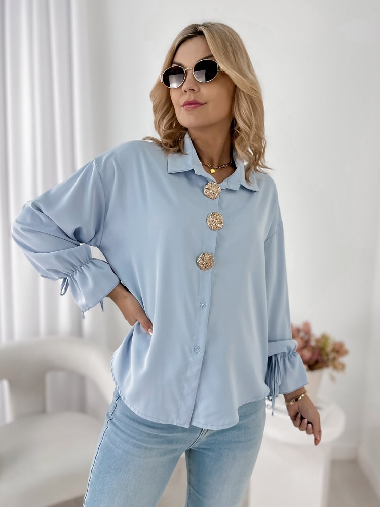 KOSZULA ASTURIA BŁĘKITNA