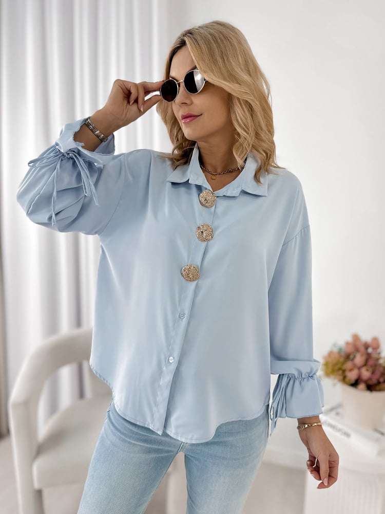 KOSZULA ASTURIA BŁĘKITNA