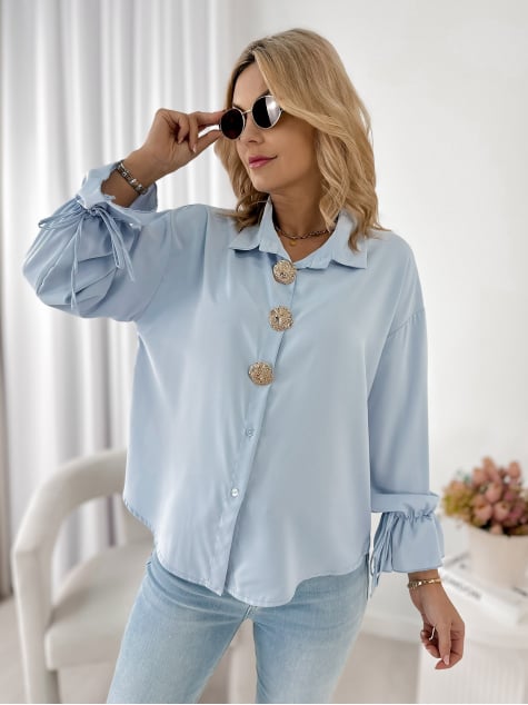 KOSZULA ASTURIA BŁĘKITNA