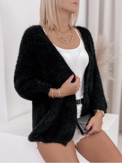 KARDIGAN MILANO CZARNA