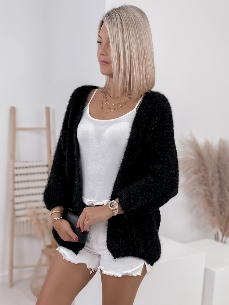 KARDIGAN MILANO CZARNA