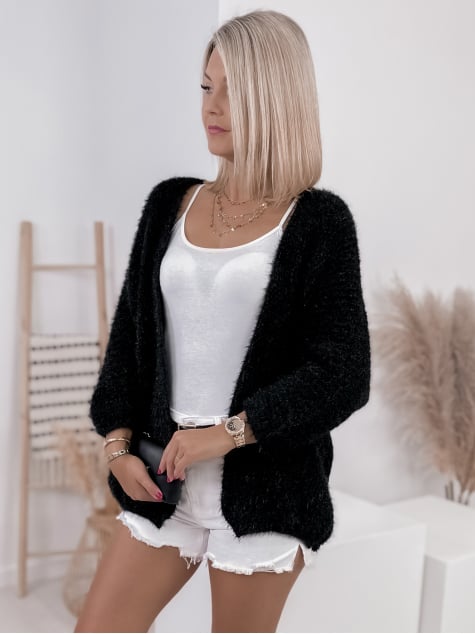 KARDIGAN MILANO CZARNA
