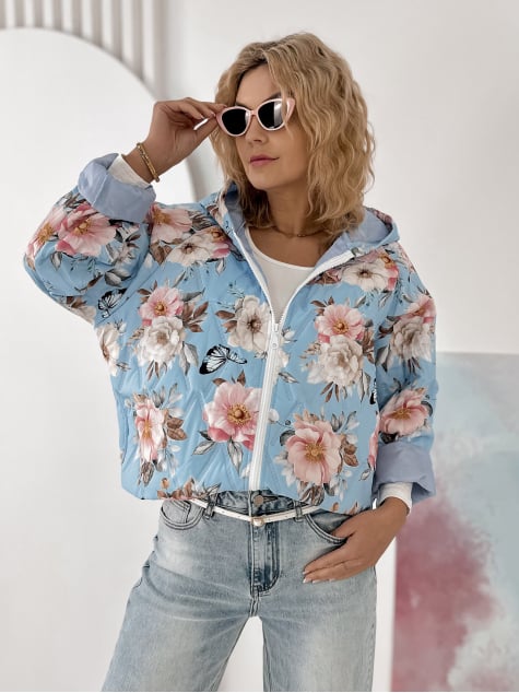 KURTKA BOTANICO BŁĘKITNA