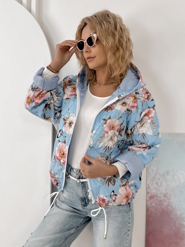 KURTKA BOTANICO BŁĘKITNA