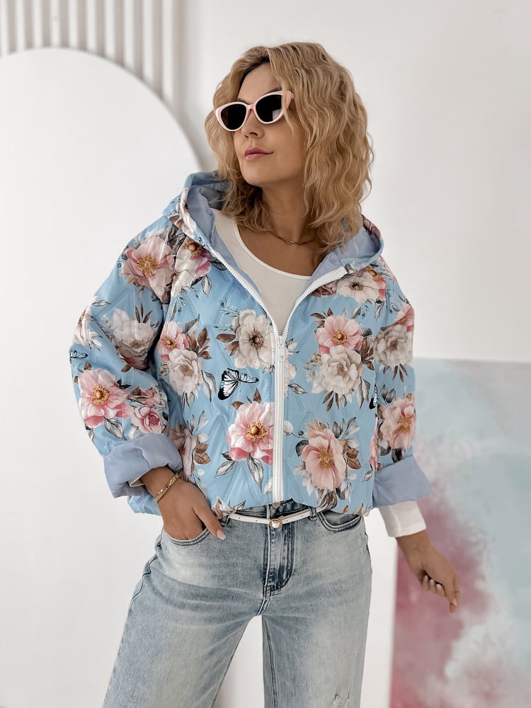 KURTKA BOTANICO BŁĘKITNA