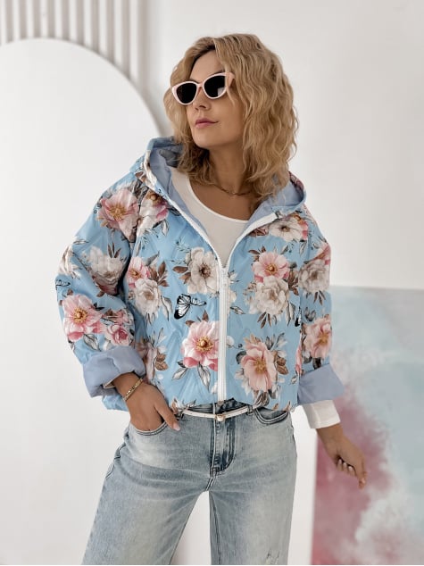 KURTKA BOTANICO BŁĘKITNA