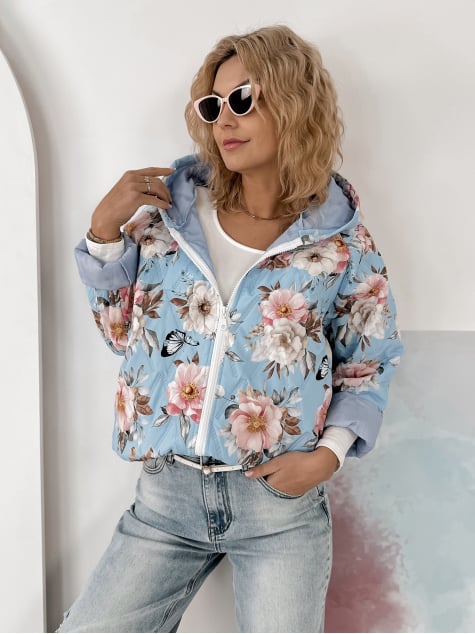 KURTKA BOTANICO BŁĘKITNA