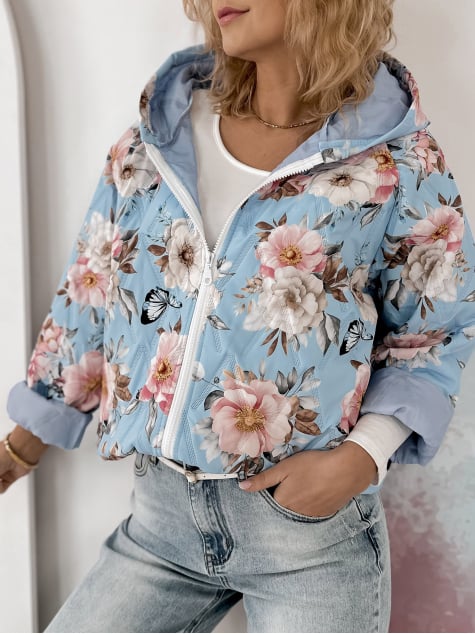 KURTKA BOTANICO BŁĘKITNA