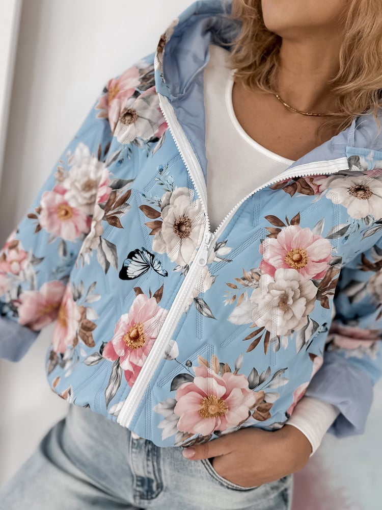 KURTKA BOTANICO BŁĘKITNA