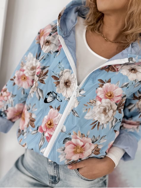 KURTKA BOTANICO BŁĘKITNA