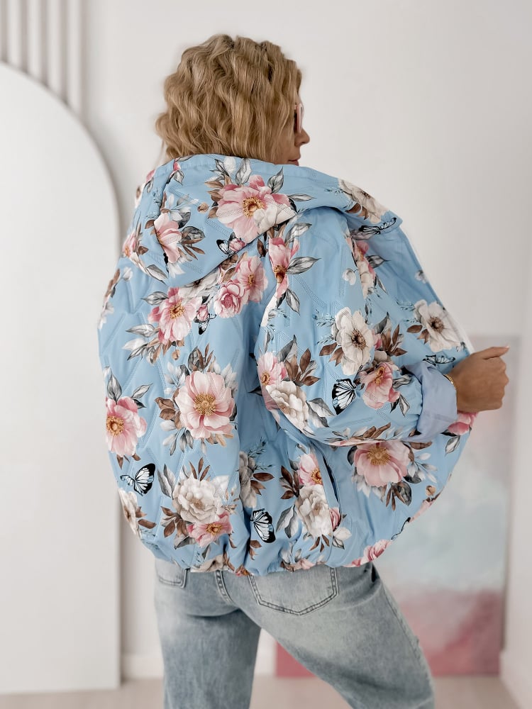 KURTKA BOTANICO BŁĘKITNA