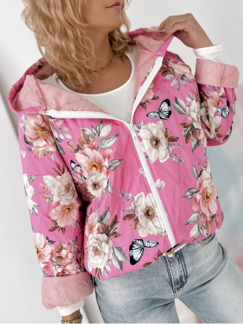 KURTKA BOTANICO RÓŻOWA