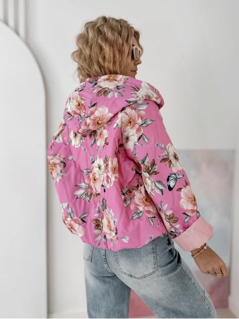 KURTKA BOTANICO RÓŻOWA