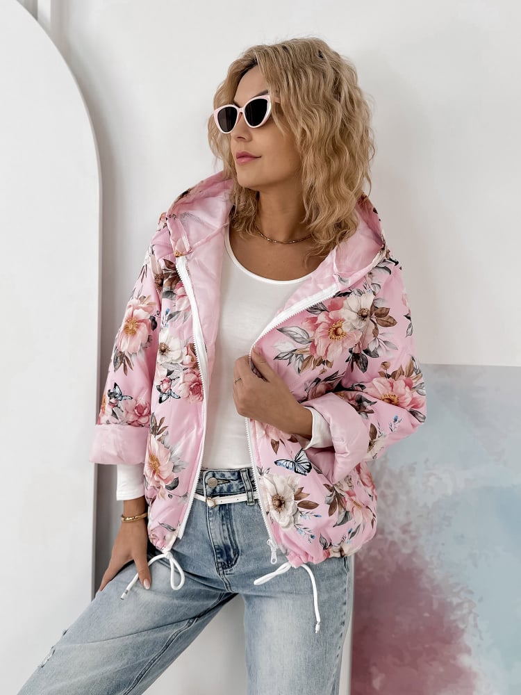 KURTKA BOTANICO JASNORÓŻOWA