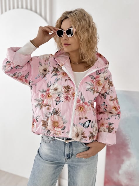 KURTKA BOTANICO JASNORÓŻOWA