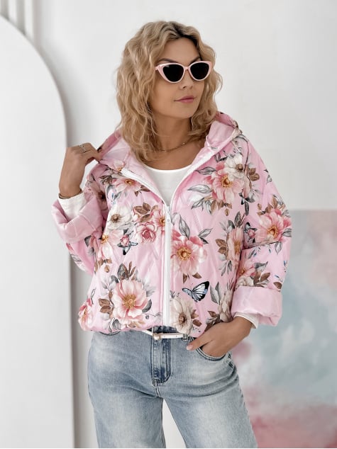 KURTKA BOTANICO JASNORÓŻOWA