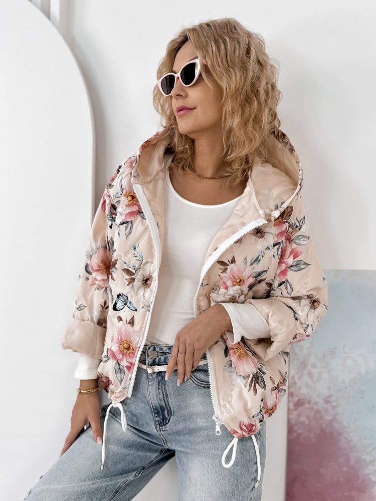 KURTKA BOTANICO BEŻOWA