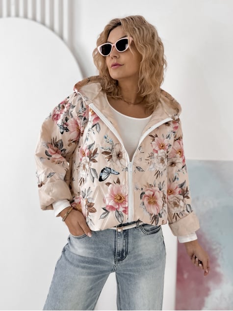 KURTKA BOTANICO BEŻOWA