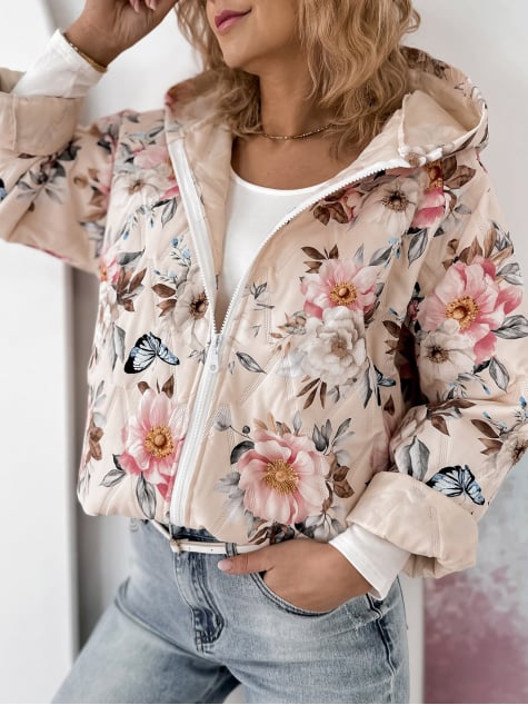 KURTKA BOTANICO BEŻOWA