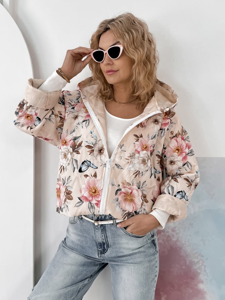 KURTKA BOTANICO BEŻOWA