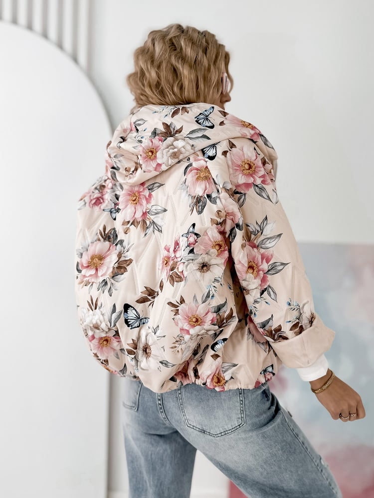 KURTKA BOTANICO BEŻOWA