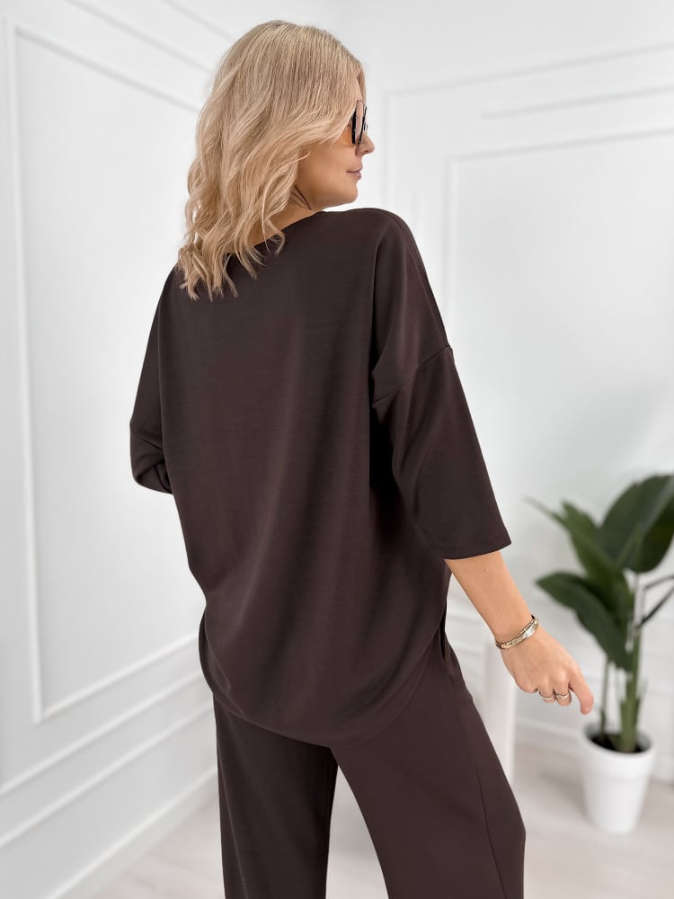 KOMPLET VEJER BRĄZOWY